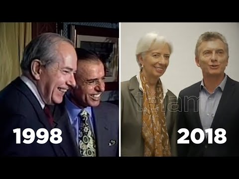 "Una foto con el diablo" - el FMI con Menem y 20 años después, con Macri