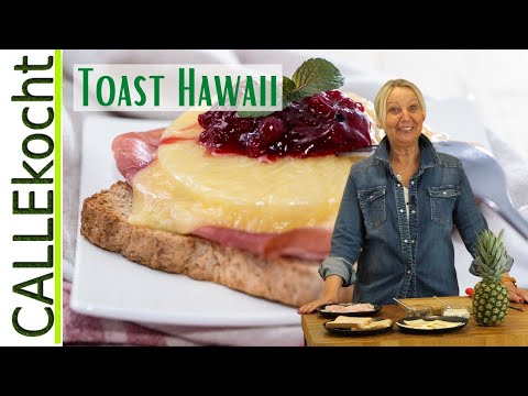 Toast Hawaii mit frischer Ananas und Raclette Käse. So geht's einfach
