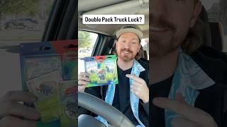 Double pack truck luck?? #pokemon #pokémoncards #pokemontiktok