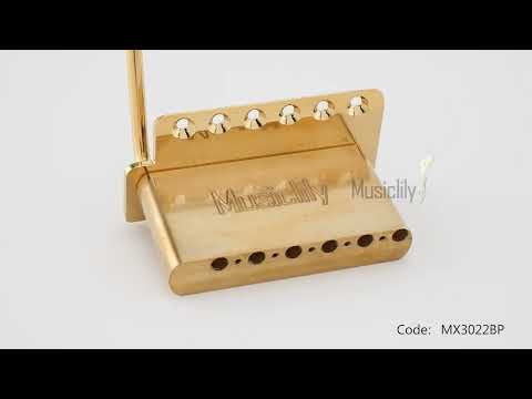 Musiclily Ultra 56mm American Vintage 6-Screw Tremolo Bridge for Strat Style Electric Guitar 360show
