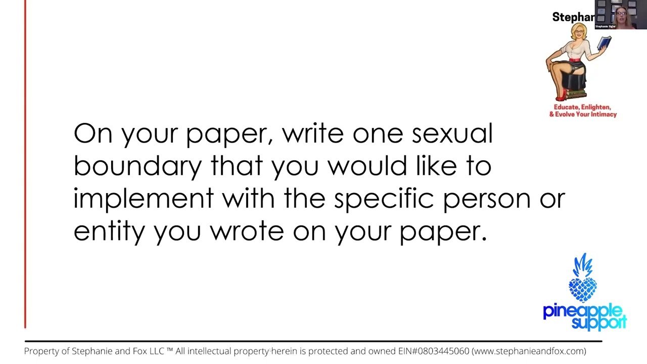 Creating & Maintaining Boundaries for Adult Entertainers - Stephanie Sigler | Pineapple Summit 2022