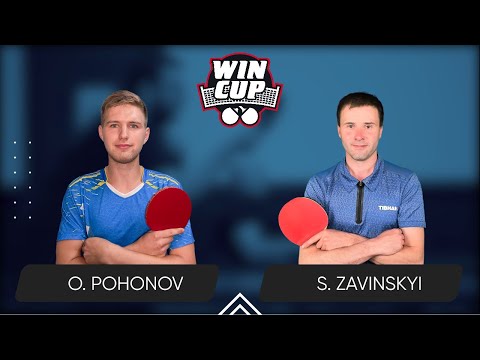 17:30 Oleksandr Pohonov - Serhii Zavinskyi West 3 WIN CUP 18.05.2024 | Table Tennis WINCUP 1