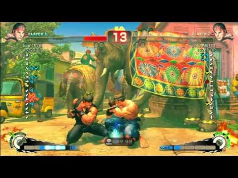 SSF4 Rank Match  kao 1976 (RY)  vs  gTEAM0111 (RY)