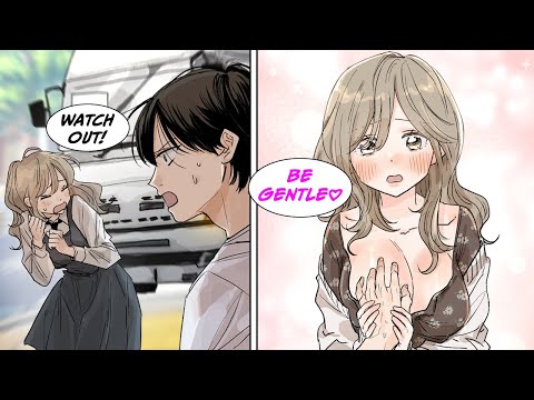 [Manga Dub] Introvert saves a pretty classmate from getting hit... In return, she let him touch...