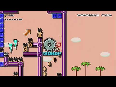 SMM2: 20 Sec on/off Desert run by Marc1