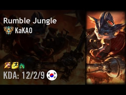Rumble Jungle vs Kindred - KaKAO - KR Challenger Patch 6.9