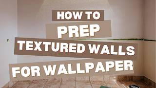 How to Prepare Textured Walls for Wallpaper {Skim Coat Tutorial for Beginners!}