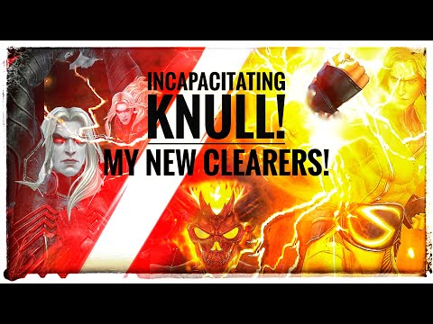 Watch me clear stage 29 w/ 2 min left...My 3 new KNULL teams...MARVEL FUTURE FIGHT