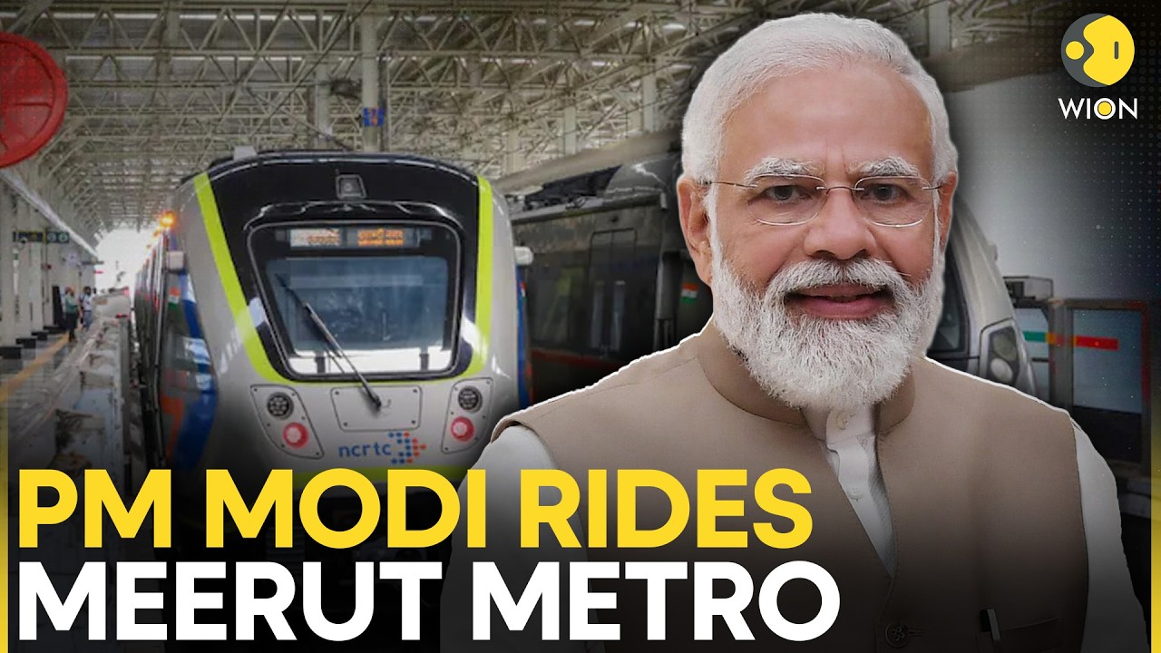 LIVE: PM Modi Takes Metro Ride To Meerut South Station | WION