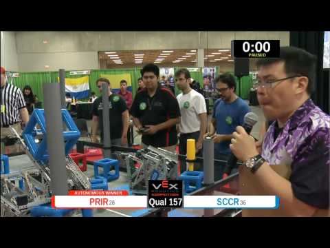 2015 VEXU Q157 - PRIR vs SCCR - 69 to 33-Division Div-VEX U-VEX Worlds 2015