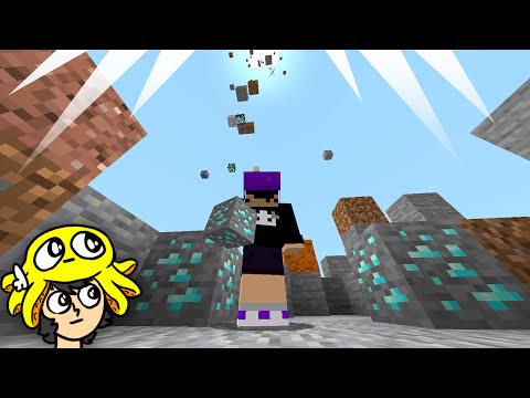 minecraft só que tudo cai do céu, a primeira evolução