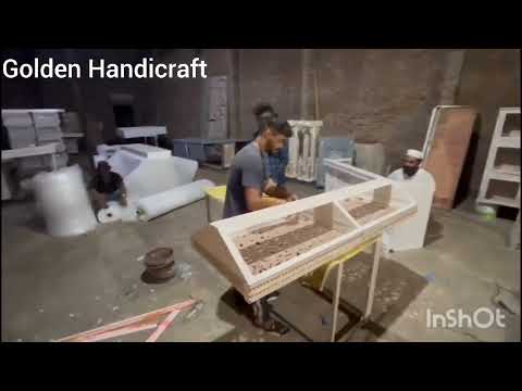 Acrylic golden moktail counter, for hospital and catering