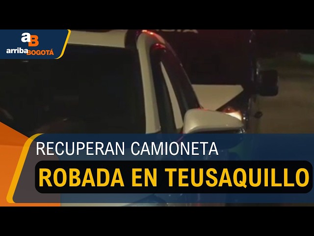Policía recuperó una camioneta robada a una familia en Teusaquillo