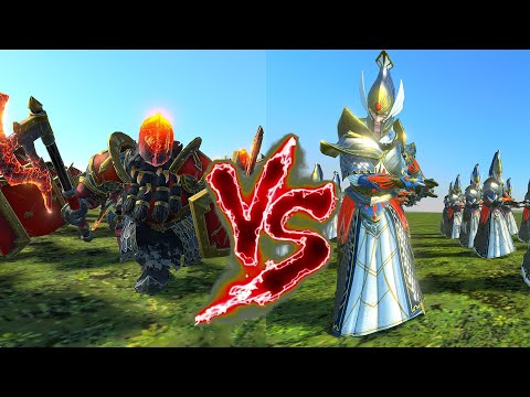 Infernal Ironsworn VS Swordmasters of Hoeth. Total War Warhammer 3