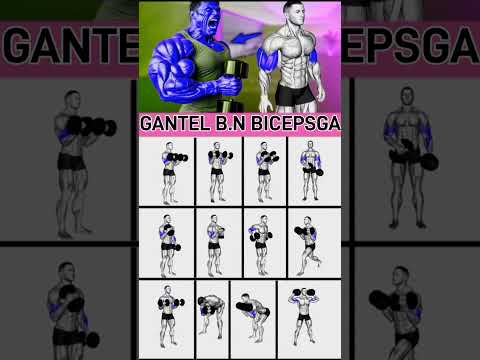 WORKING ON BICEPS WITH DUMBBELLS. FORK RELEASE METHOD