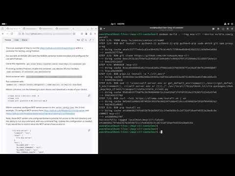 Using the model context protocol (MCP) within a Linux container with Podman and mcp-cli