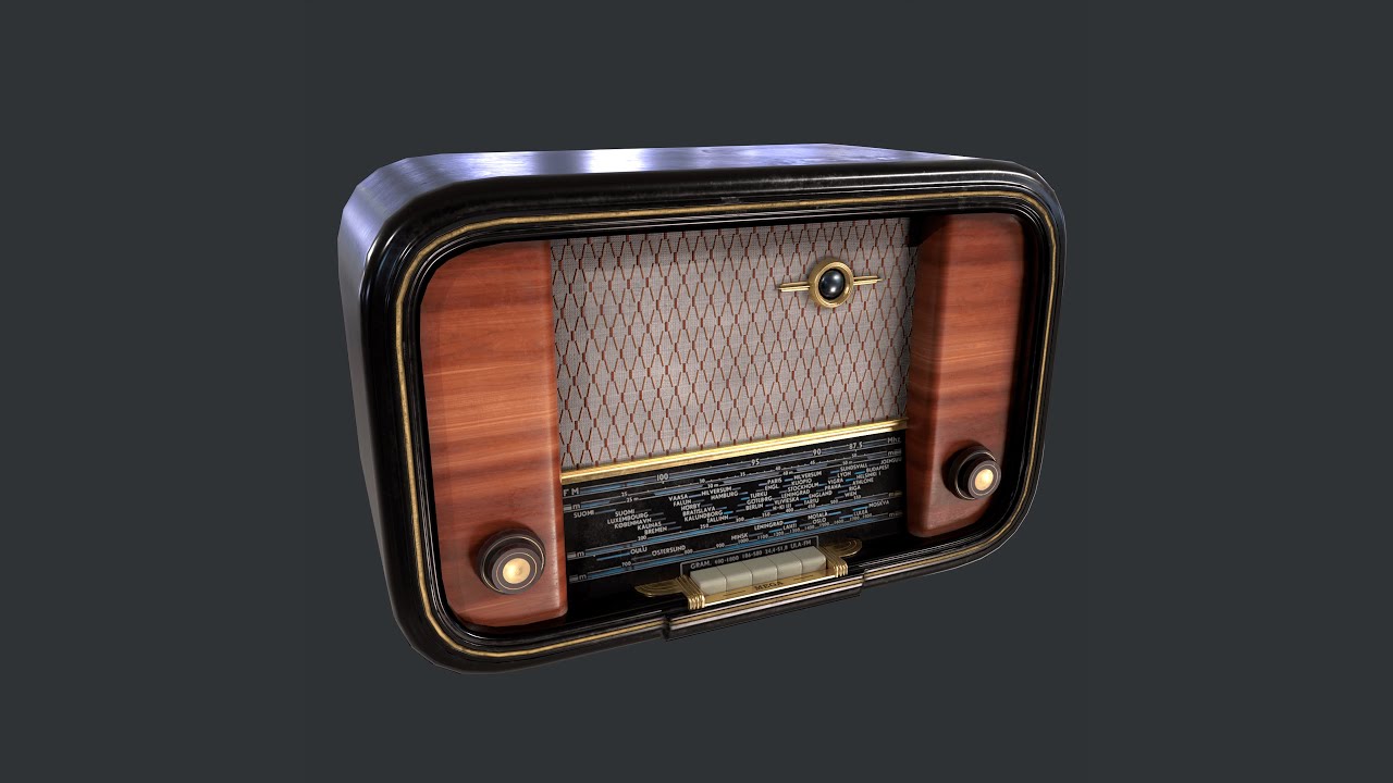 Retro Radio 3D Model
