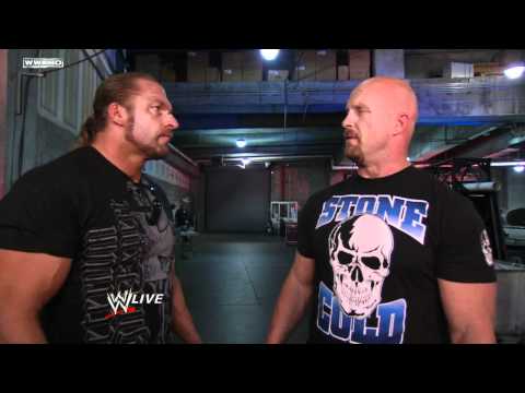 Raw: Triple H crosses paths with "Stone Cold" Steve Austin