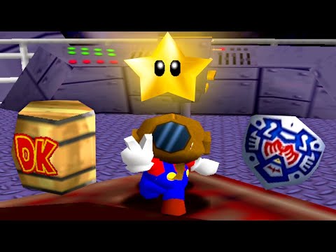 Super Mario 64 Through the Ages - 100% Walkthrough Part 7 Gameplay - Under The Sea! Zelda Easter Egg