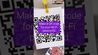 How to make a QR code for your Wi-Fi password #shorts