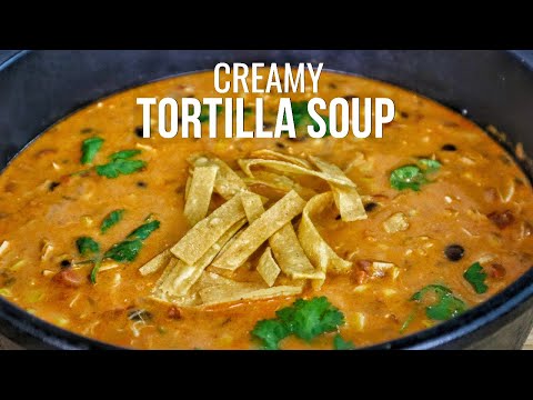 The Creamy Tortilla Soup Recipe You've Been Searching For