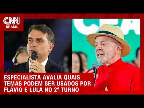 Quais temas podem ser usados por Flávio e Lula no 2º turno? Especialista avalia cenários | HORA H