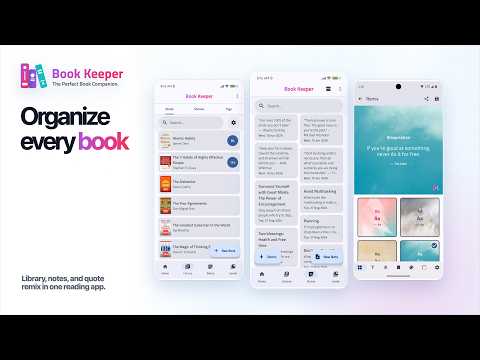 Book Keeper: Bookshelf & Notes