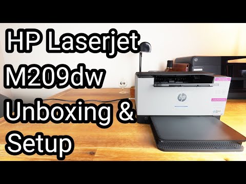 Hewlett Packard (HP) HP LaserJet Pro M209dw Spausdintuvas - A4 Mono lazerinis, Print, Auto-Duplex, LAN, WiFi, 29ppm, 200-2000 pages per month (replaces M102w, M209dwe) video