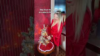 I love decorating my cabin for Christmas—it feels warm and festive!🎄 #shorts #christmas #cruise