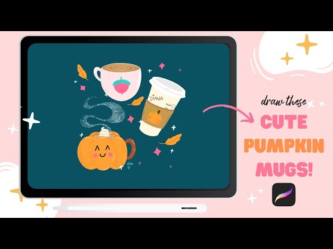 ☕️ 🎃 Draw with me in Procreate! || Cute Fall Art  || Choose Your Doodle