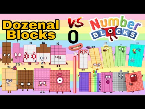 DOZENAL BLOCKS | DUODECIMAL COUNTING FROM 1 TO 1 GROSS VERSUS NUMBERBLOCKS 1 TO 100 | hello george