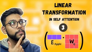 Linear Transformation in Self Attention | Transformers in Deep Learning | Part 3