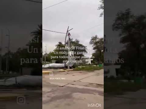 Tornado Azotó a la Ciudad de Frías, Santiago del Estero, Argentina