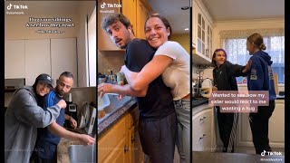 Hug your siblings and see how they react | TikTok Challenge