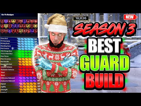 *NEW* OPTIMIZED GUARD BUILD FOR SEASON 3! 15 + 10 + 5 CAP BREAKERS! BEST JUMPSHOT AND ANIMATIONS!!