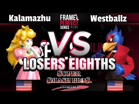 FPS3 Online Losers Top 8 - Kalamazhu (Peach) vs. Westballz (Falco) - Smash Melee