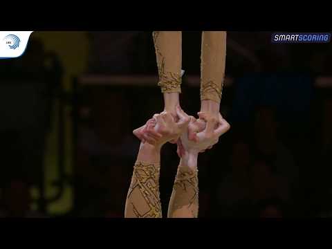Kamila BRYSKIEWICZ & Izabela KRASUSKA (POL) - 2019 junior Europeans, all-around final