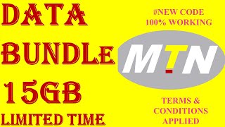 MTN 15GB DATA Bundle code: free mtn data bundle trick 2024, mtn data cheat,youtube,ghana,southafrica