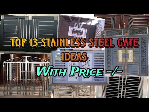 Top- 13 Modern Stainless Steel + Iron gate design in 2025 With Price, Size, and Matel 🎯