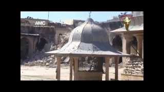 preview picture of video 'Aleppo Destruction minaret Great Mosque Omayyadeحلب تدمير مئذنة الجامع الاموي الكبير'