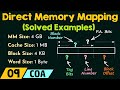 Direct Memory Mapping – Solved Examples