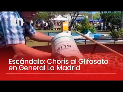 Escándalo en la Fiesta del Chorizo: guardaban los embutidos en baldes que contenían glifosato