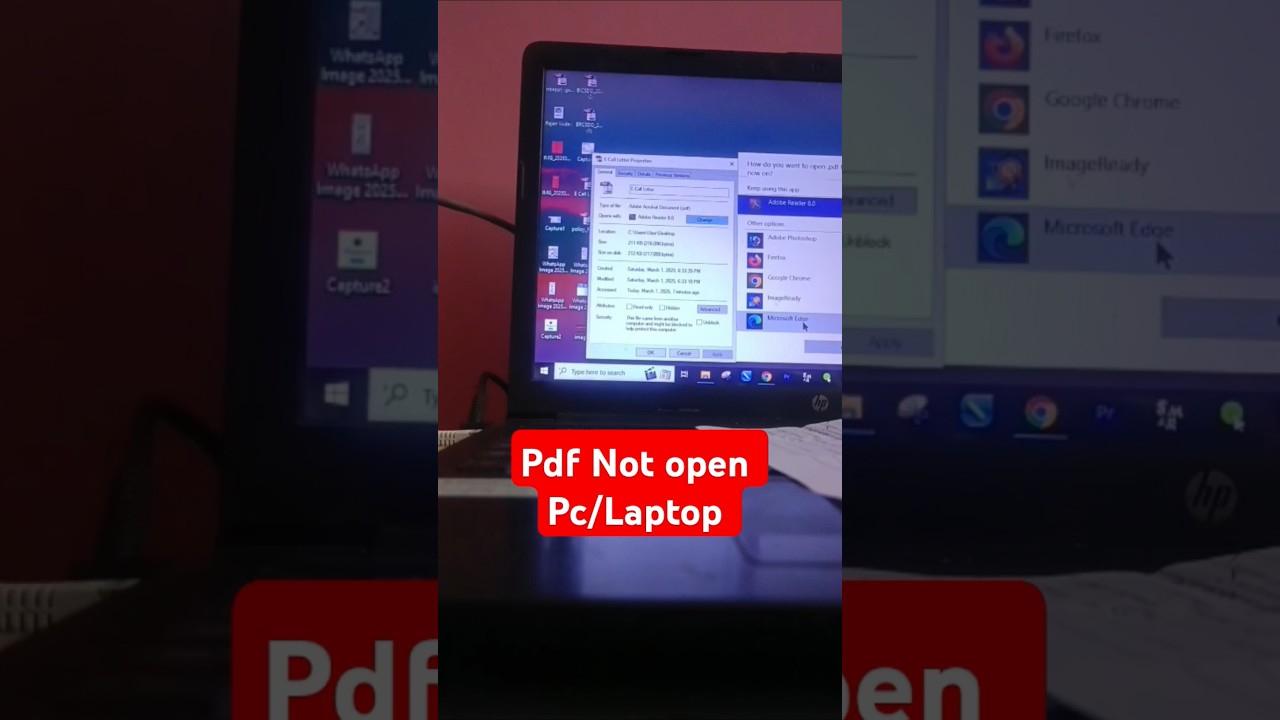 Computer me Pdf open nhi ho rahi he #shorts #computer #computertricks