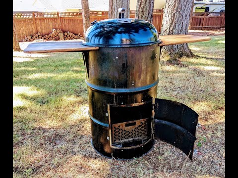DIY Ugly Drum Smoker -  Fire Door