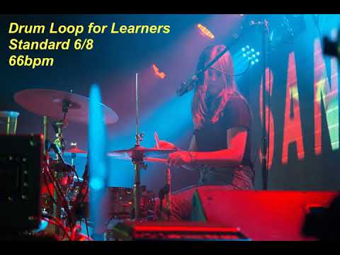 Drum Loop for music learners - 6/8 - 66bpm