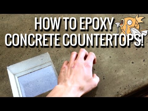 How to Epoxy / Seal a Concrete Worktop / Countertop...