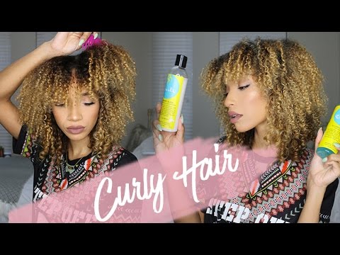 Curly Hair Routine | Wash N' Go ft. Blueberry Bliss |...