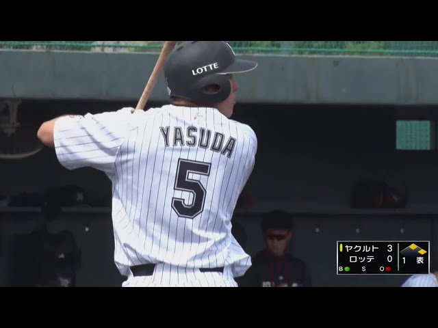 【ファーム】すぐさま反撃!! マリーンズ・安田の2点タイムリー2ベース!! 2019/5/10 M-S(ファーム)