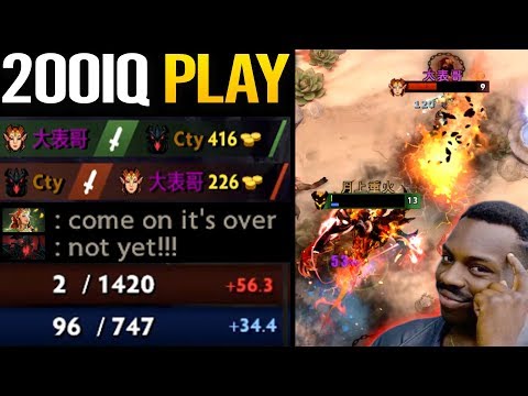 Real 200 IQ Plays TOP MMR CHINA SERVER - Shadow Fiend Solo Mid Dota 2