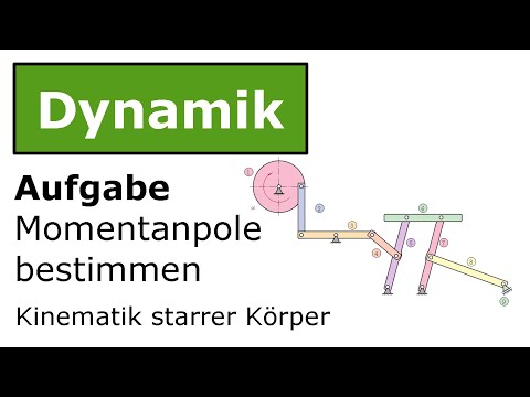 ⚙️ Momentanpole bestimmen (10) [Technische Mechanik, Dynamik, Kinematik]